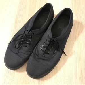 Vans Sneakers Lace Up Heathered Black / Black Sz 13 Casual Skate Shoes